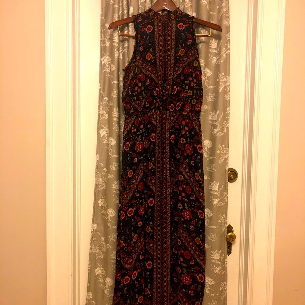 Xhilaration High Neck Floral Maxi Dress